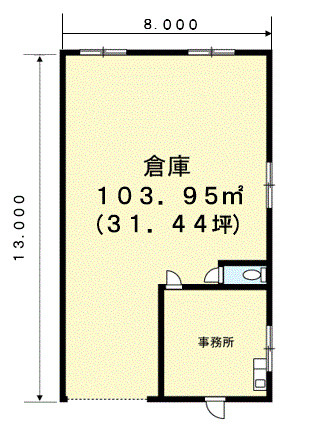 和歌山市坂田倉庫の間取り