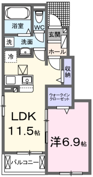 グランヴェルジェ清瀬1の間取り