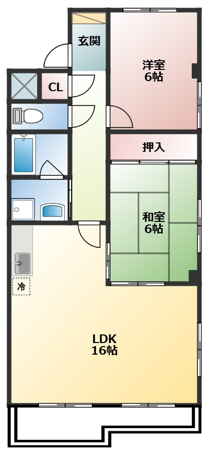 OSプリンスハイツ白壁北の間取り