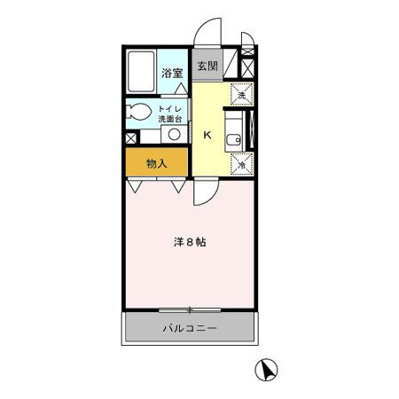 【間取り】 | ハイツ山王3(ハイツサンノウスリー)