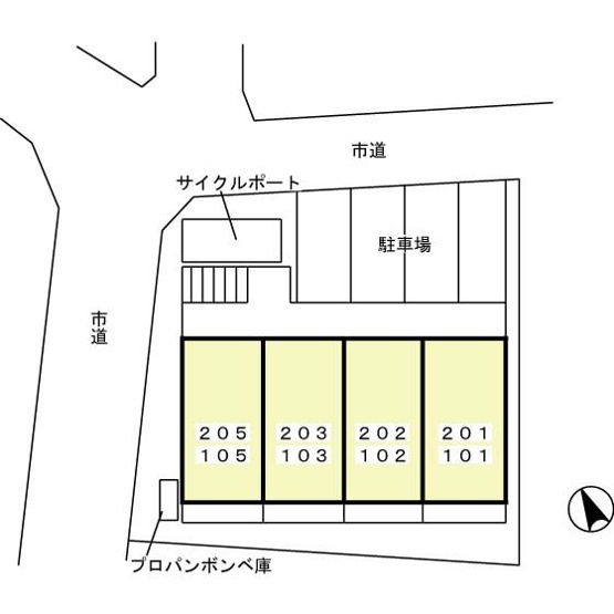 【区画図】 | ハイツ山王3(ハイツサンノウスリー)