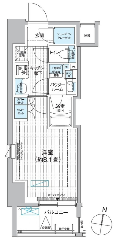 プレミアムフラットひばりヶ丘駅前 の間取り
