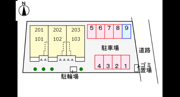ヴィラ　カルドの区画図