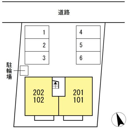 カルムＭⅡの区画図