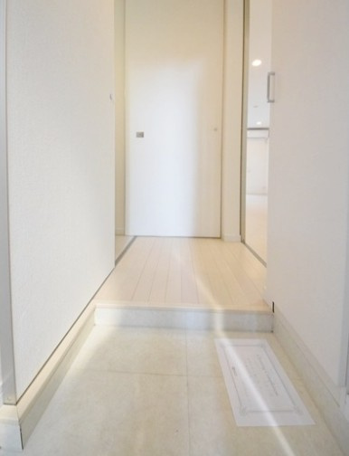 大和市上草柳４丁目のアパートの玄関