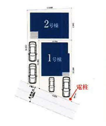 さいたま市見沼区南中丸01003②　新築一戸建て　ミラスモ　02の区画図|2号棟