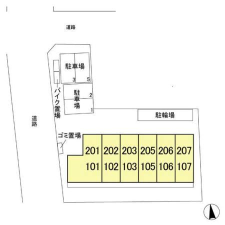 コンフォート東小金井の区画図