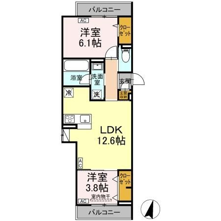 【間取り】 | DROOM原町田(ディールームハラマチダ)