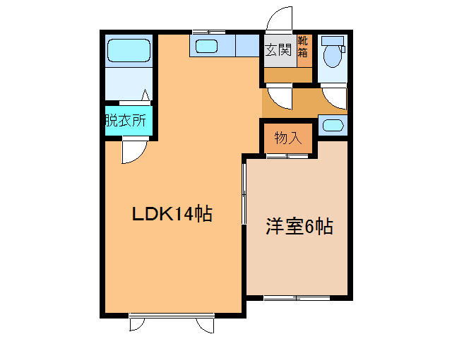 K＆KコーポラスB棟の間取り
