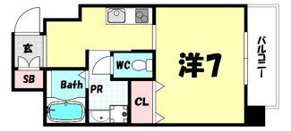 【間取り】 | ラ・ウェゾン塚本通