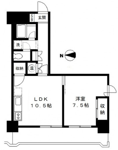 流鉄カーサ新松戸の間取り