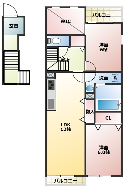リーブルコートの間取り