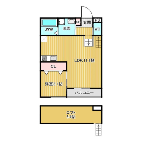 AABox松並町の間取り