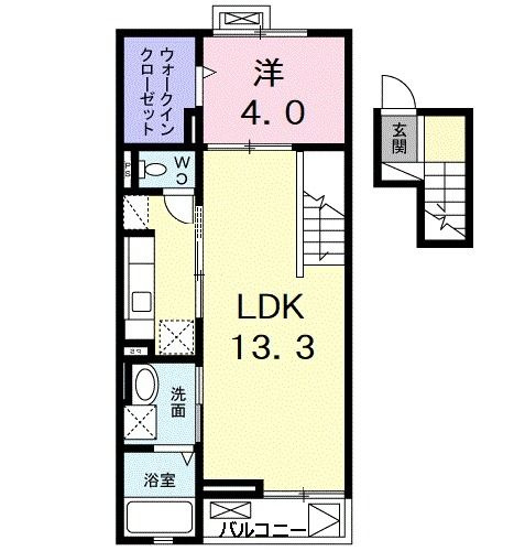 ソレイユ東久留米の間取り