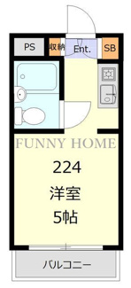 【間取り】 | ユースフル祐天寺No.２