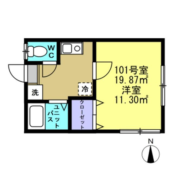 【間取り】 | 田野井ハイツ
