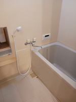 コンパクトで使いやすいお風呂です