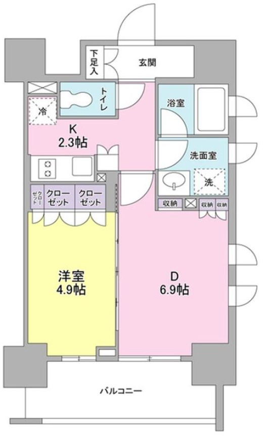 スタイリオ蒲田の間取り|間取り　