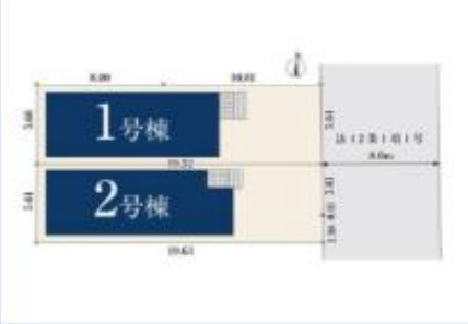 さいたま市北区別所町0120②　新築一戸建て　ミラスモ　01の区画図|1号棟