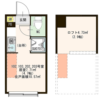 【間取り】 | ハーモニーテラス中十条Ⅲ