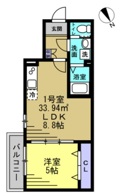 仲介手数料（賃料の1.10ヵ月）の50％OFF対象物件！の間取り