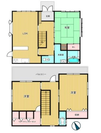 【間取り】 | 佐倉市西志津2丁目　中古戸建て | 間取り図