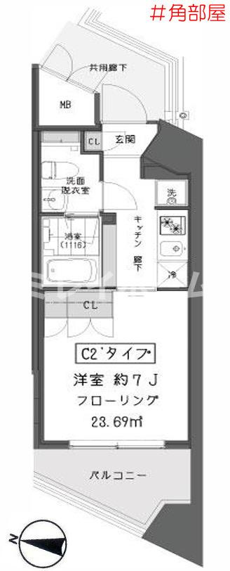 ガーデン蒲田の間取り