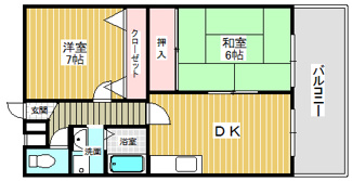 【間取り】 | チェリーハイツ | 間取り★