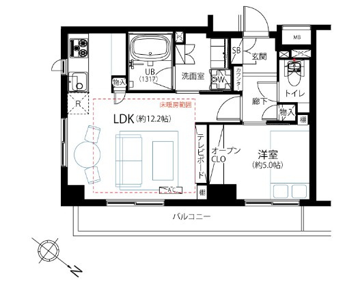 【間取り】 | ファミール南青山ブランカ