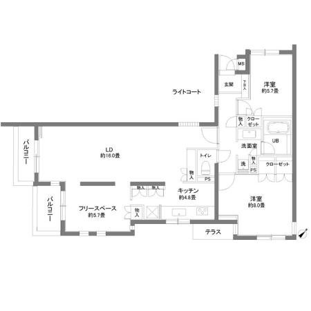 【間取り】 | カスタリア北沢