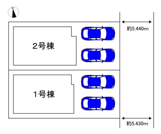 【区画図】 | 昭和通２丁　新築分譲住宅 | 【東向き日当たり良好】たっぷりの陽光に包まれる明るい住まいに気持ちも明るくなりますね♪