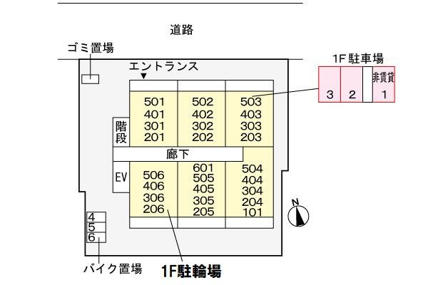 アーバンフォレストの駐車場|カースペースがあります