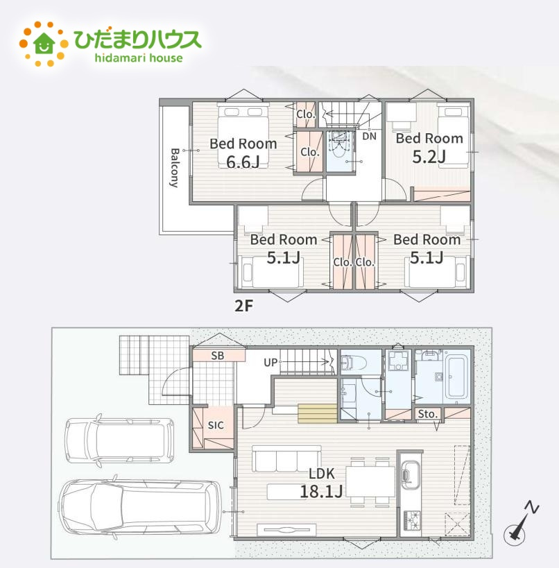 上尾市原市0631①　新築戸建　01の間取り|4LDK