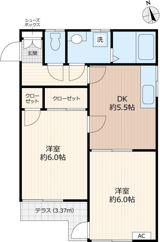 コーポ平井の間取り