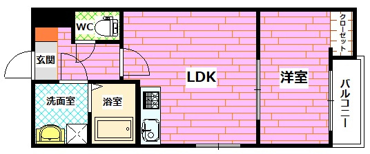 セブンプロート坂西の間取り