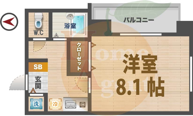 【間取り】 | エクセリア高円寺 | 1Kのお部屋です。