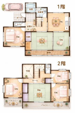 天野が原2丁目　中古一戸建ての間取り|間取り図はいかがですか？ご希望を叶える間取りですか？リビングの広さは？水回りの位置は？カウンターキッチン？など色々な情報が集約されています。弊社ではリフォームなどのご相談も承っております。