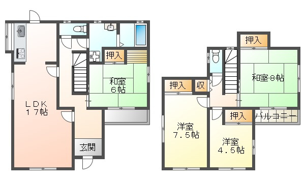 竹の台5丁目戸建の間取り