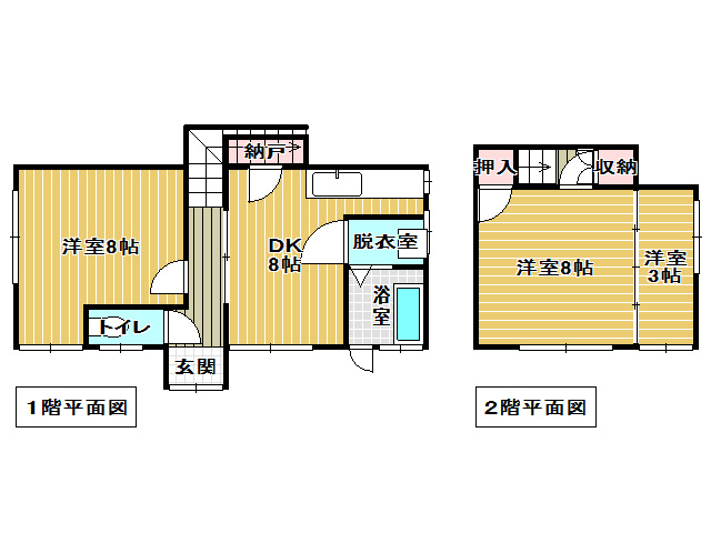 折尾２丁目　タウンハウスの間取り