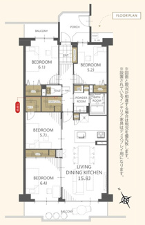 【間取り】 | 星和プラネタウン千里南第3期B棟