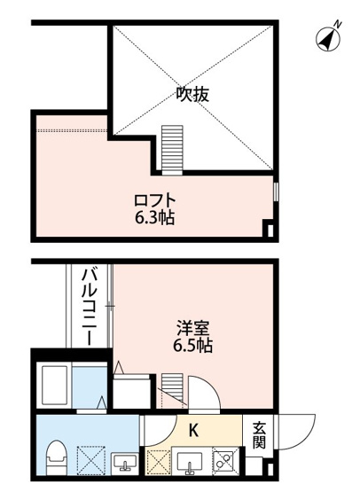 【間取り】 | メゾン・ド・ジャンヌ202号室