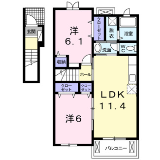 【間取り】 | サウス　ウェルズⅡ