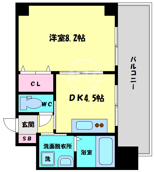 アーバンステージ安堂寺Ⅰの間取り|アーバンステージ安堂寺Ⅰ　間取り