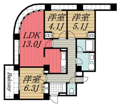 【間取り】 | パティオス18番街