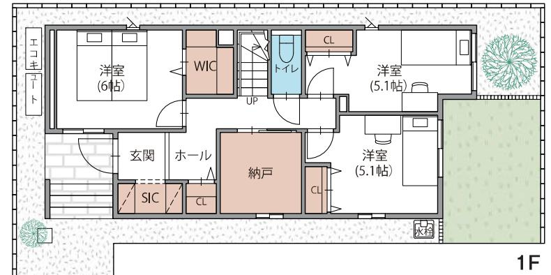 さいたま市北区宮原町２丁目の新築一戸建の間取り