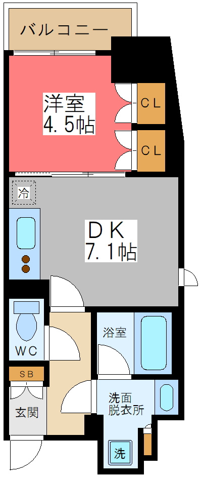 ボヌールステージ笹塚の間取り
