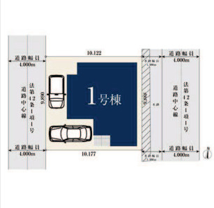 さいたま市見沼区島町0286①　新築一戸建て　ミラスモ　01の区画図|1号棟