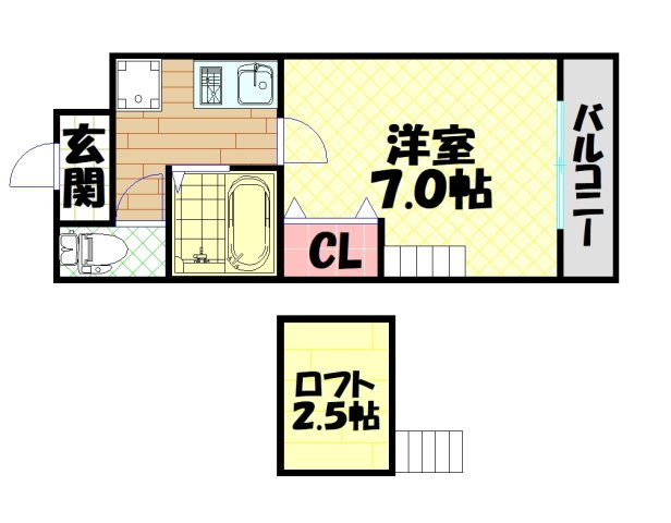 【間取り】 | レスポワル新町