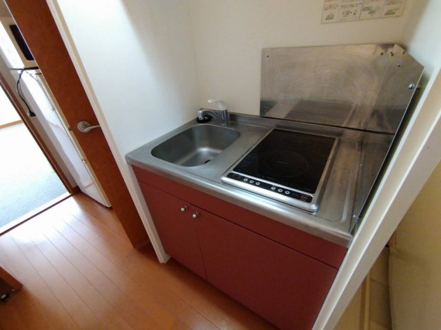 レオパレス姿見のキッチン|シングルレバー