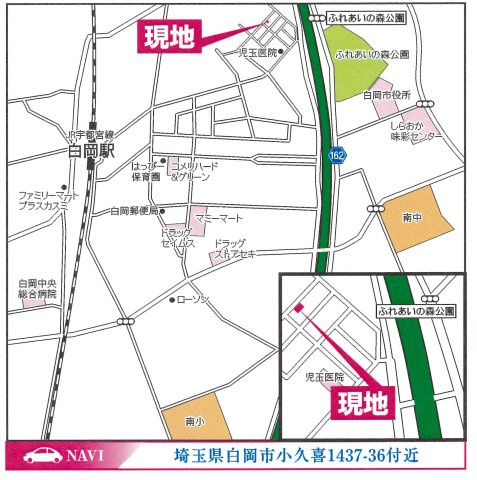 白岡市小久喜　新築分譲住宅の地図|白岡市小久喜1437-36付近